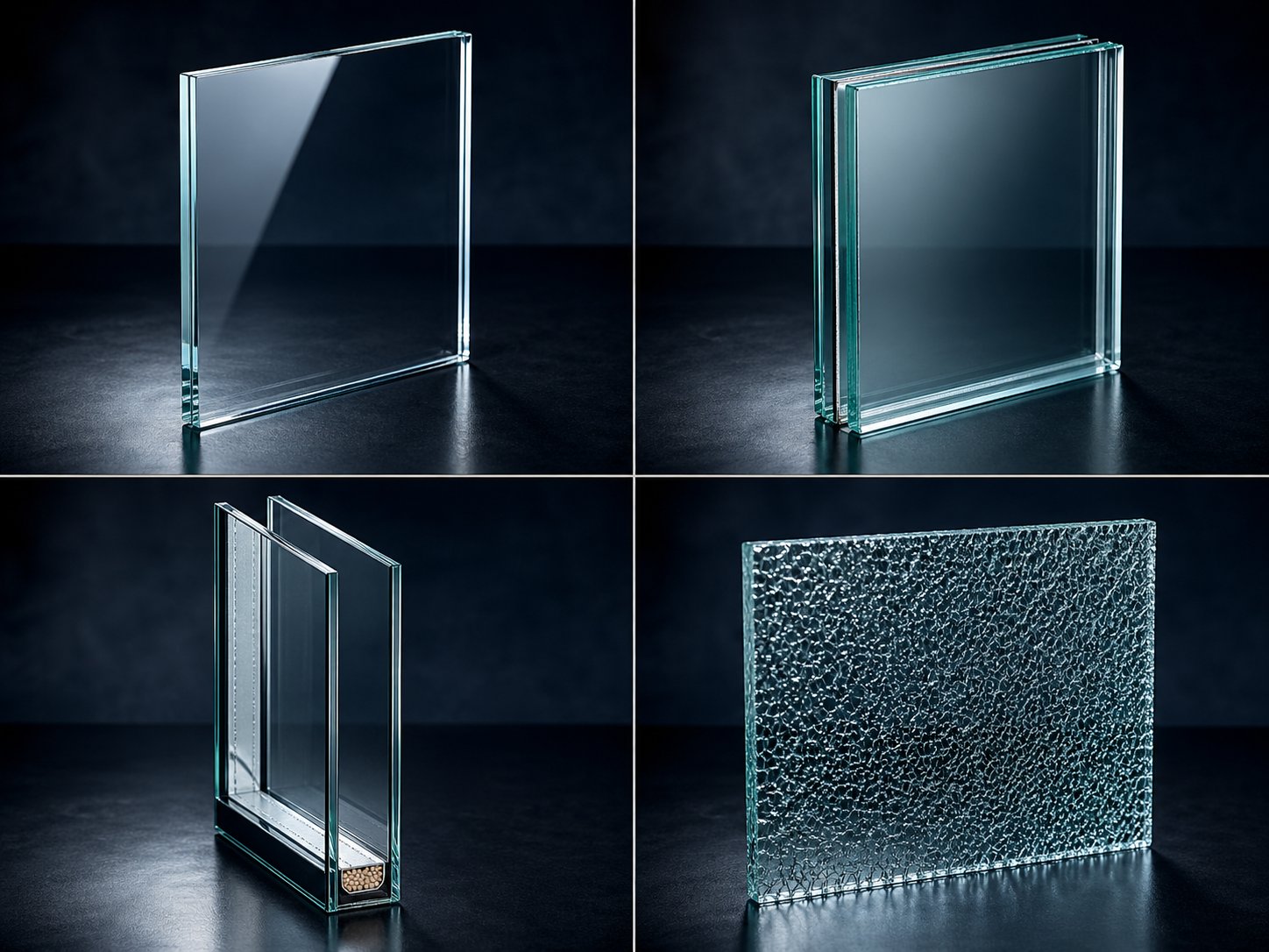 Types de verre vitrerie