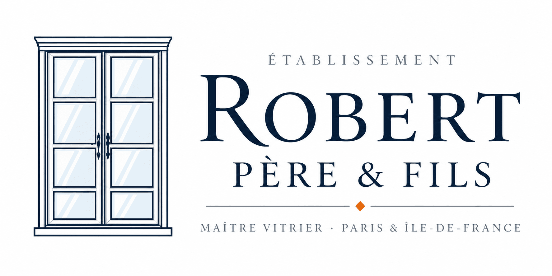 Logo Ets Robert Père & Fils — Maître Vitrier Paris